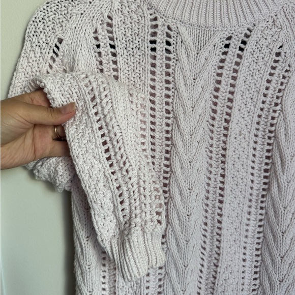 Vintage baby pink Zara knit pink crewneck sweater - Picture 2 of 3